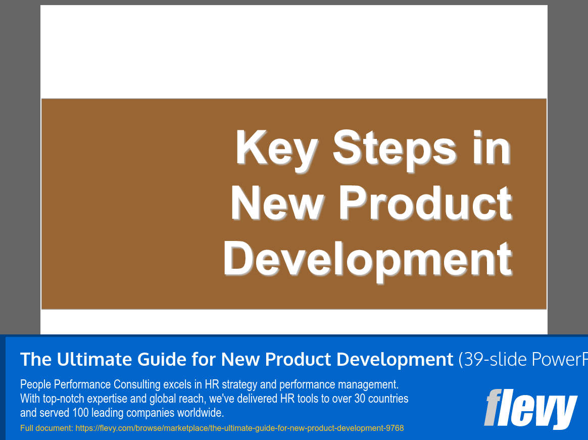 The Ultimate Guide for New Product Development (39-slide PPT PowerPoint presentation slide deck (PPTX)) Preview Image