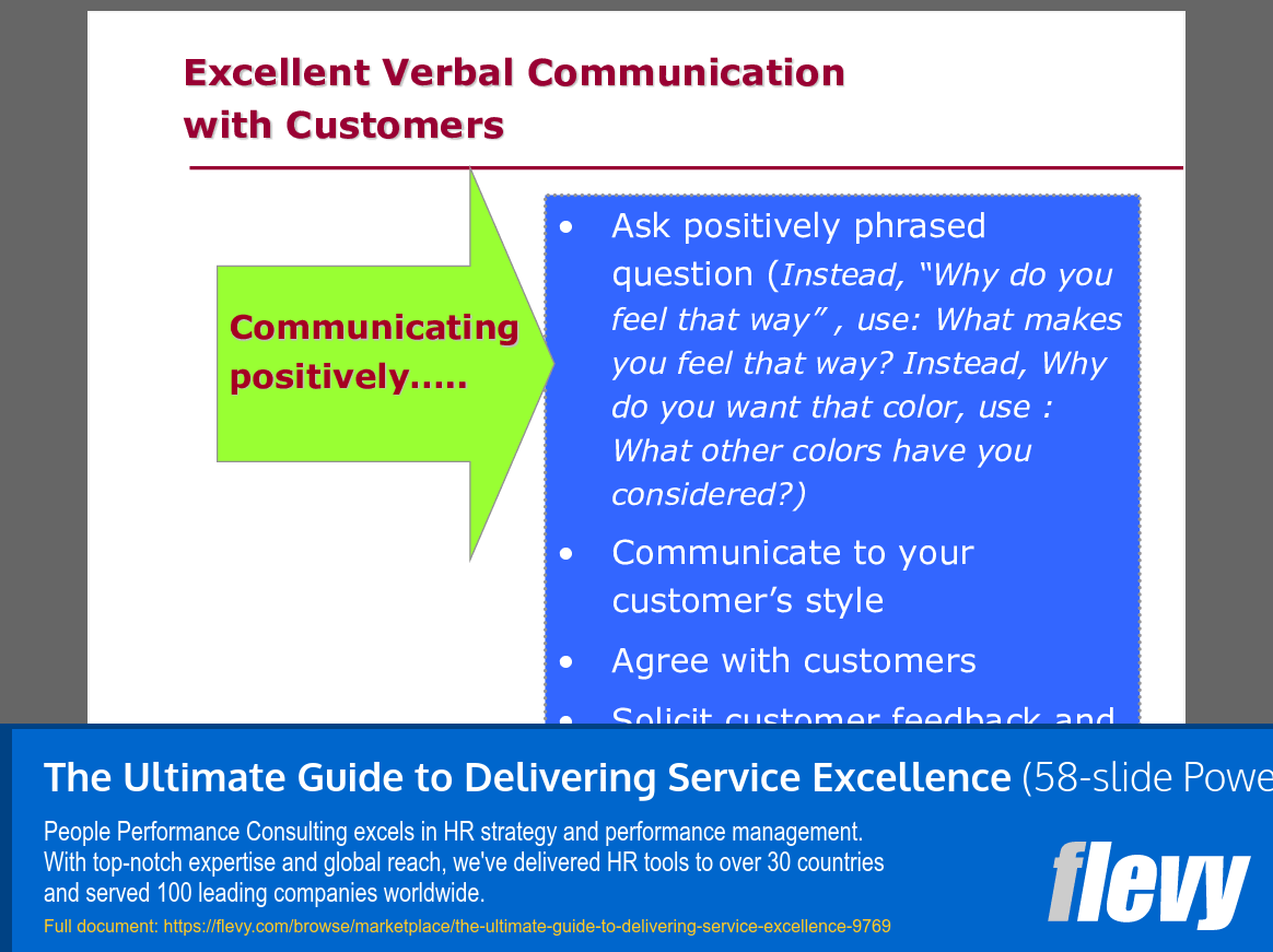 The Ultimate Guide to Delivering Service Excellence (58-slide PPT PowerPoint presentation slide deck (PPTX)) Preview Image