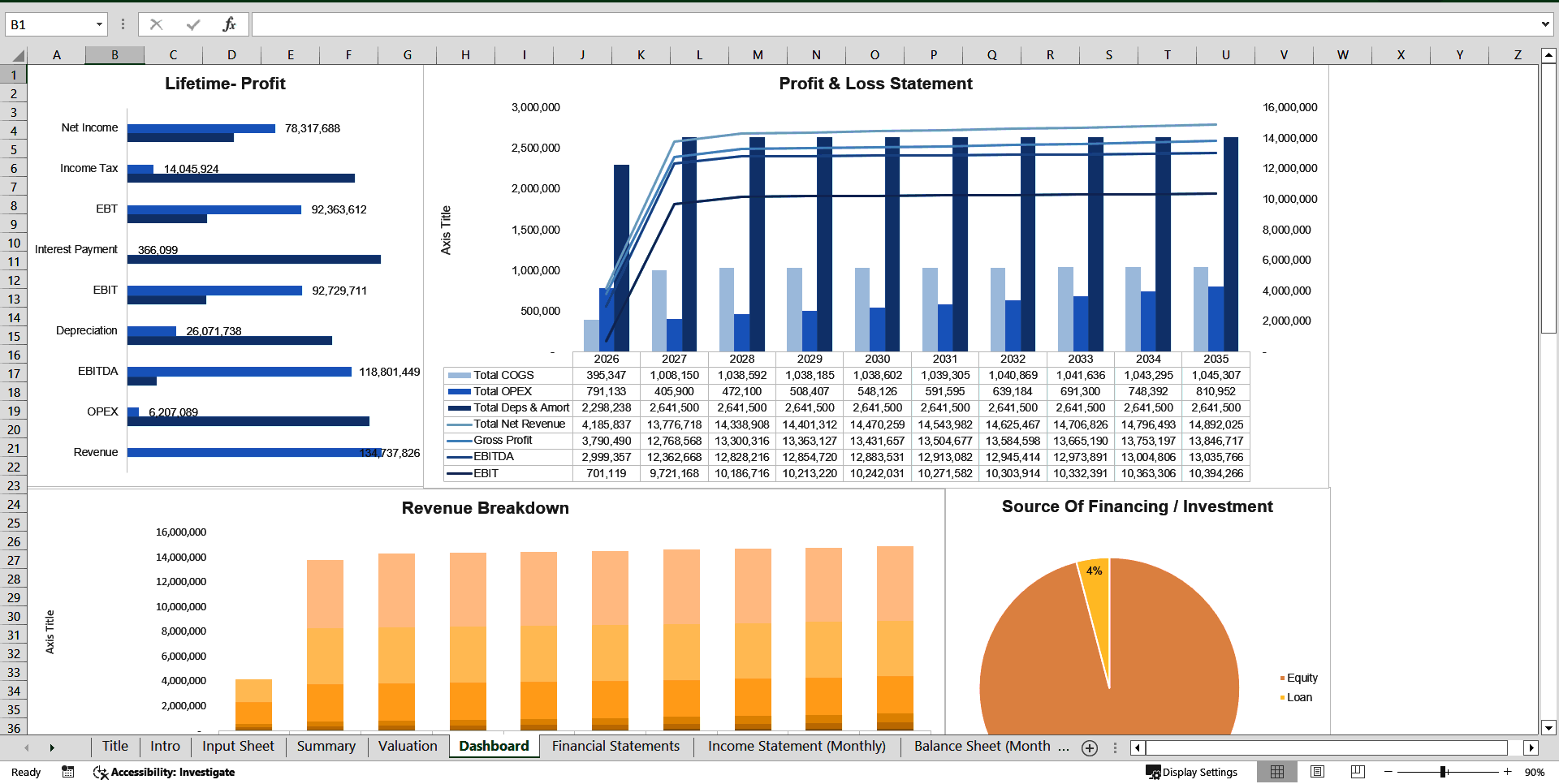 Energy Storage Revenue Projections Model (BESS) (Excel template (XLSX)) Preview Image