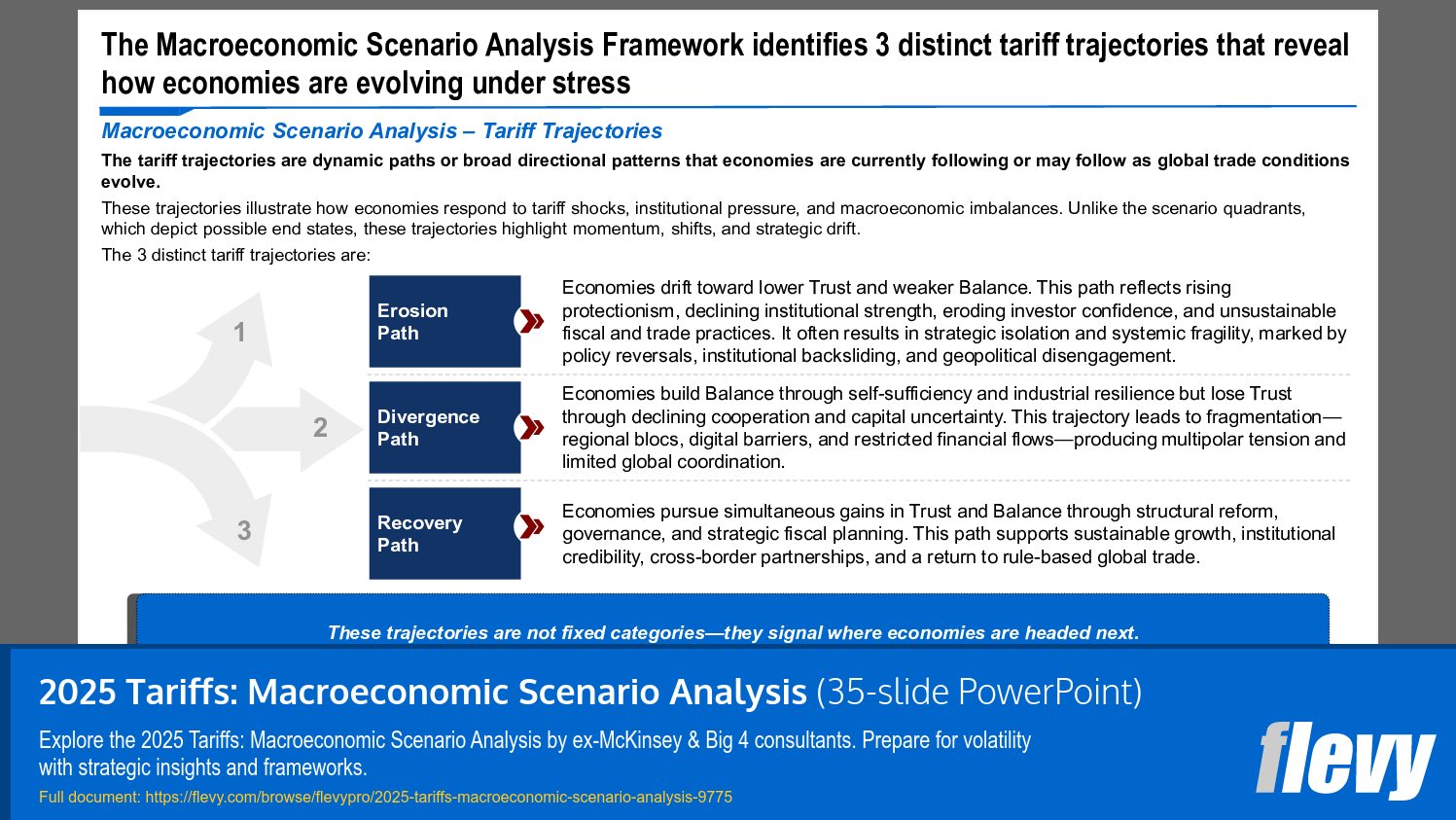 2025 Tariffs: Macroeconomic Scenario Analysis (35-slide PPT PowerPoint presentation slide deck (PPTX)) Preview Image