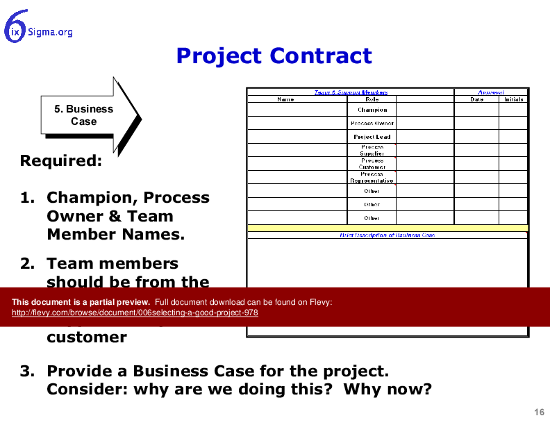 006_Selecting a Good Project (30-slide PPT PowerPoint presentation (PPT)) Preview Image