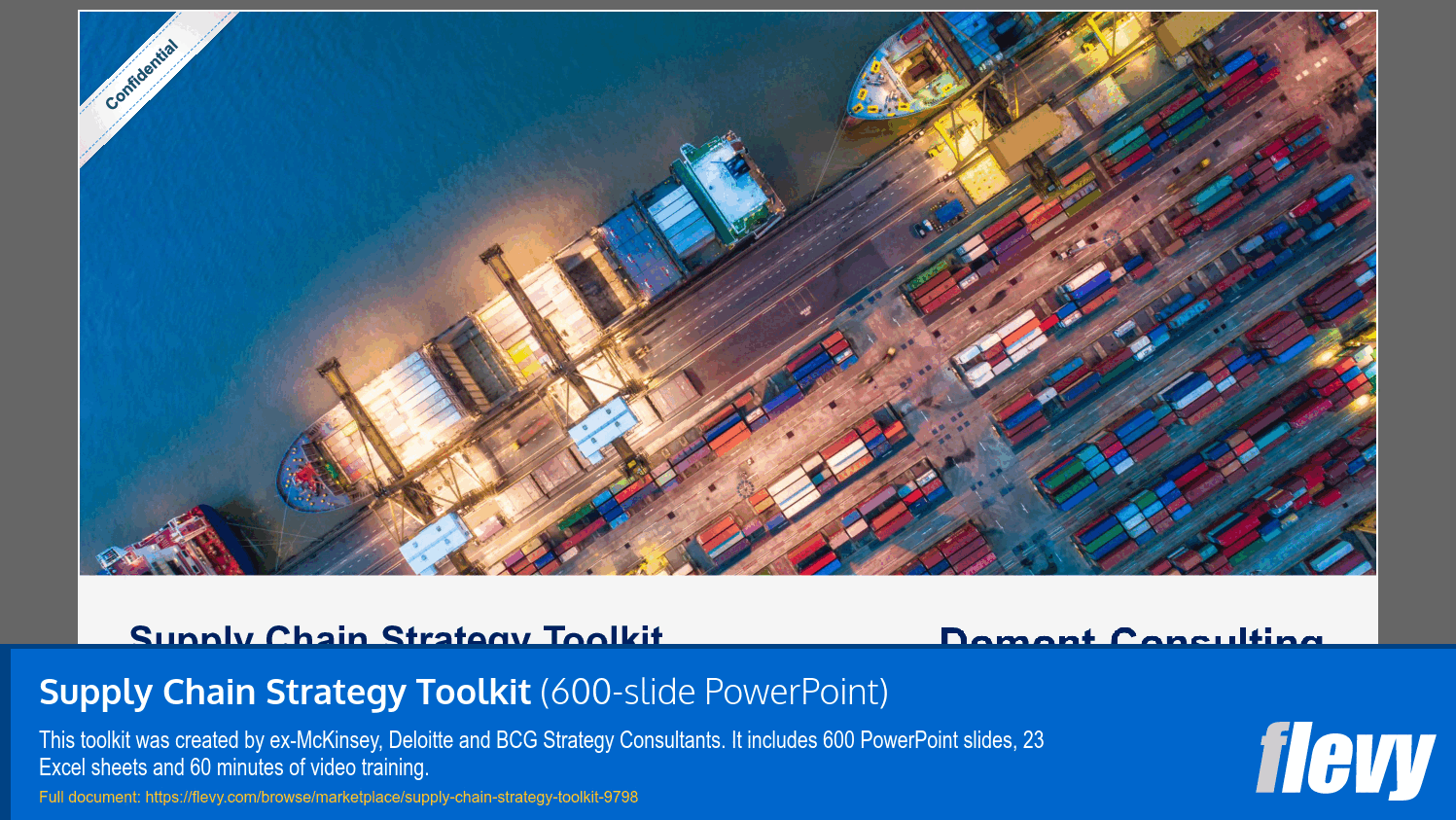 Supply Chain Strategy Toolkit (600-slide PPT PowerPoint presentation slide deck (PPTX)) Preview Image