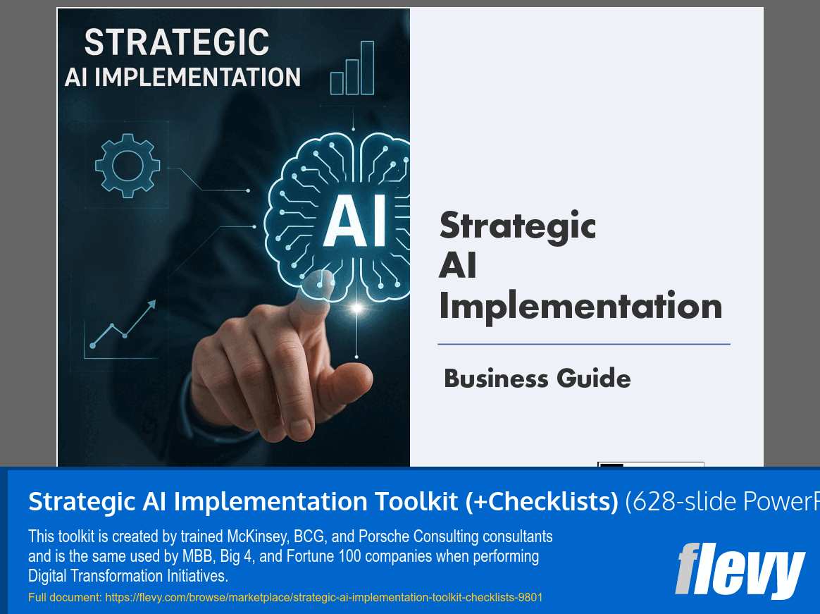 Strategic AI Implementation Toolkit (+Checklists) (628-slide PPT PowerPoint presentation slide deck (PPTX)) Preview Image