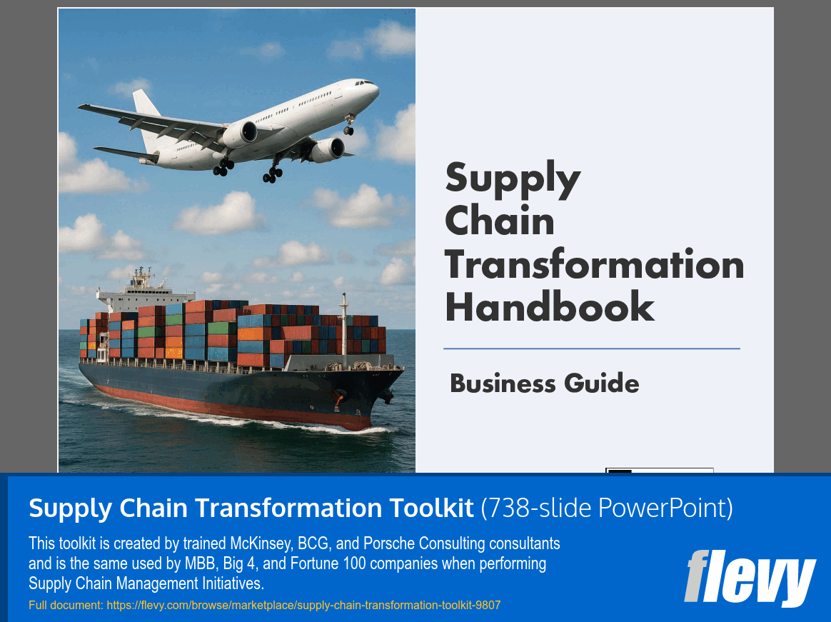 Supply Chain Transformation Toolkit (738-slide PPT PowerPoint presentation slide deck (PPTX)) Preview Image