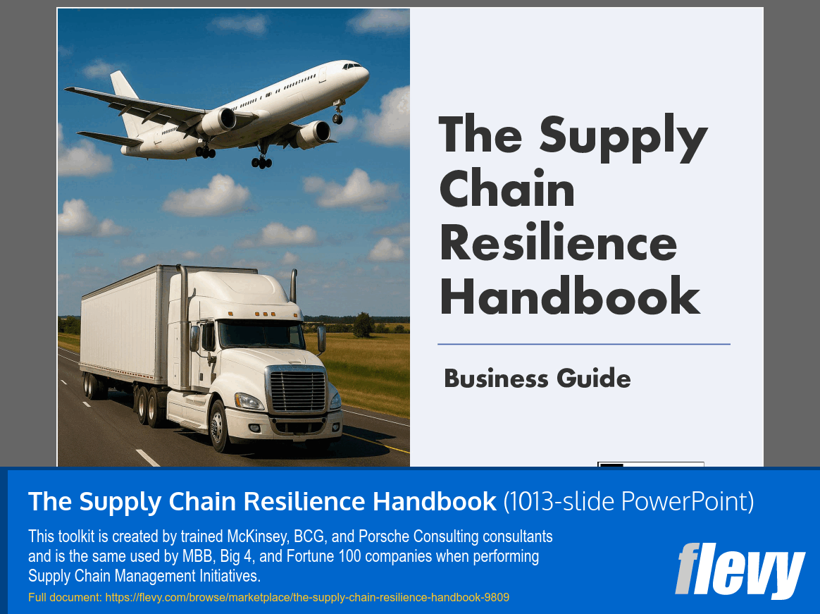 The Supply Chain Resilience Handbook (1013-slide PPT PowerPoint presentation slide deck (PPTX)) Preview Image