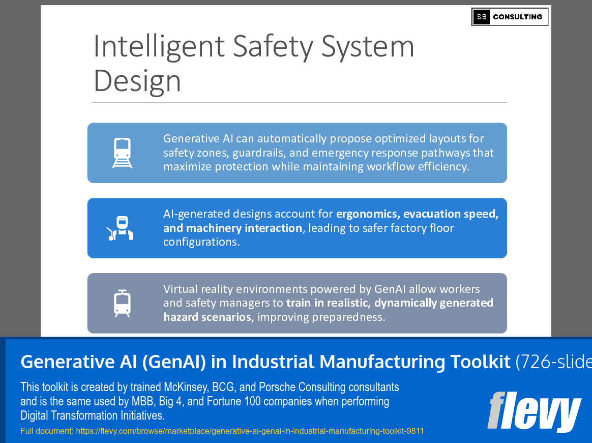 Generative AI (GenAI) in Industrial Manufacturing Toolkit (726-slide PPT PowerPoint presentation slide deck (PPTX)) Preview Image