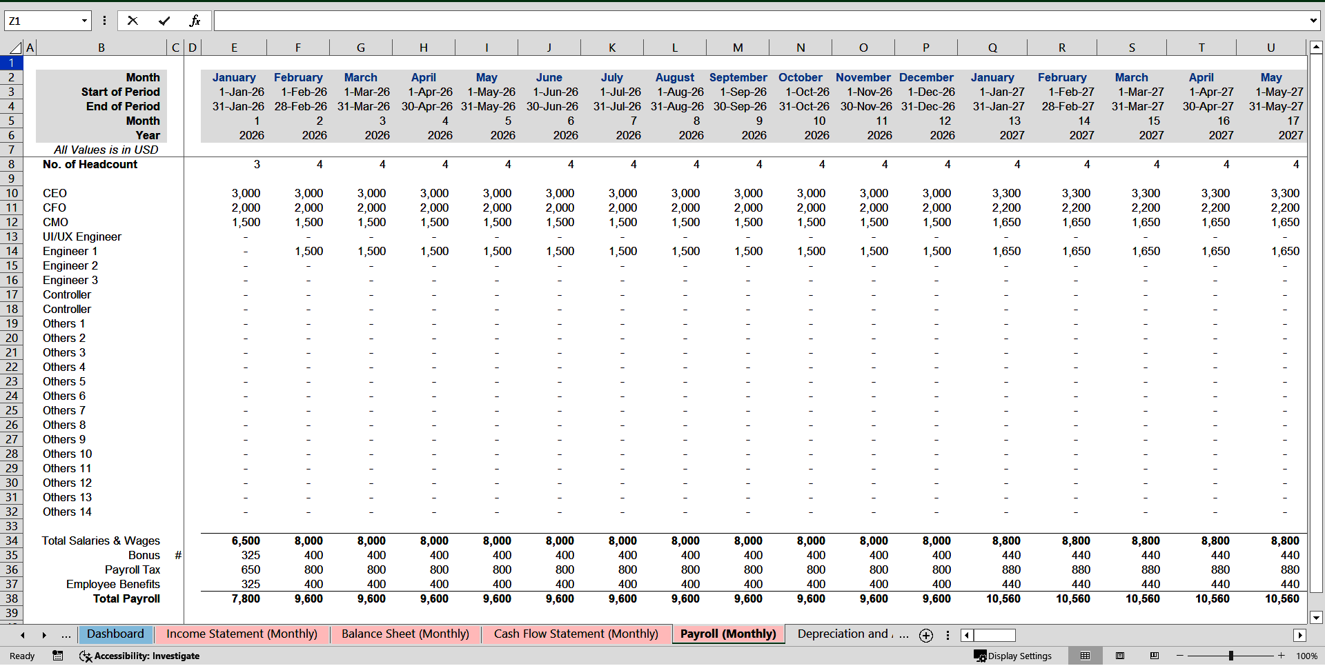 Waste-to-Energy Financial Model (Biogas) Excel Template (Excel template (XLSX)) Preview Image