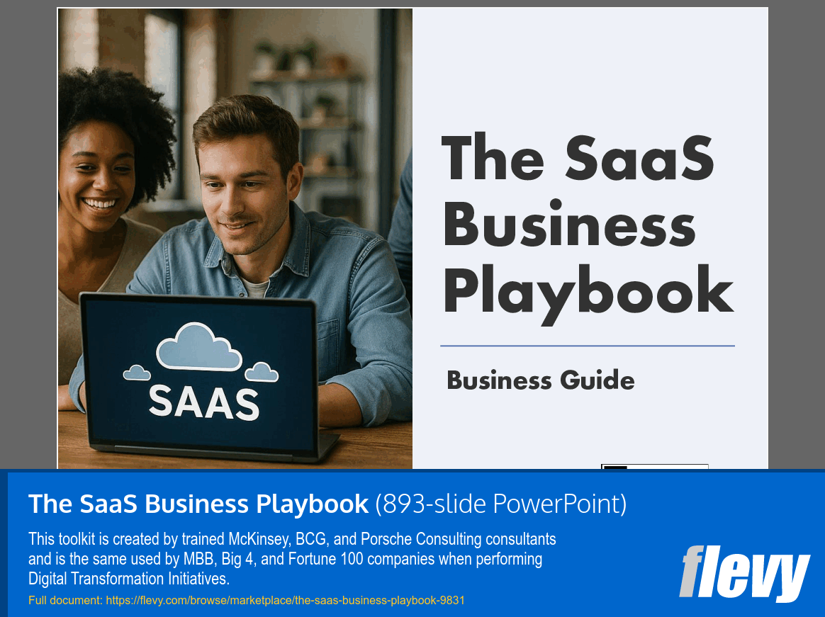 The SaaS Business Playbook (893-slide PPT PowerPoint presentation slide deck (PPTX)) Preview Image
