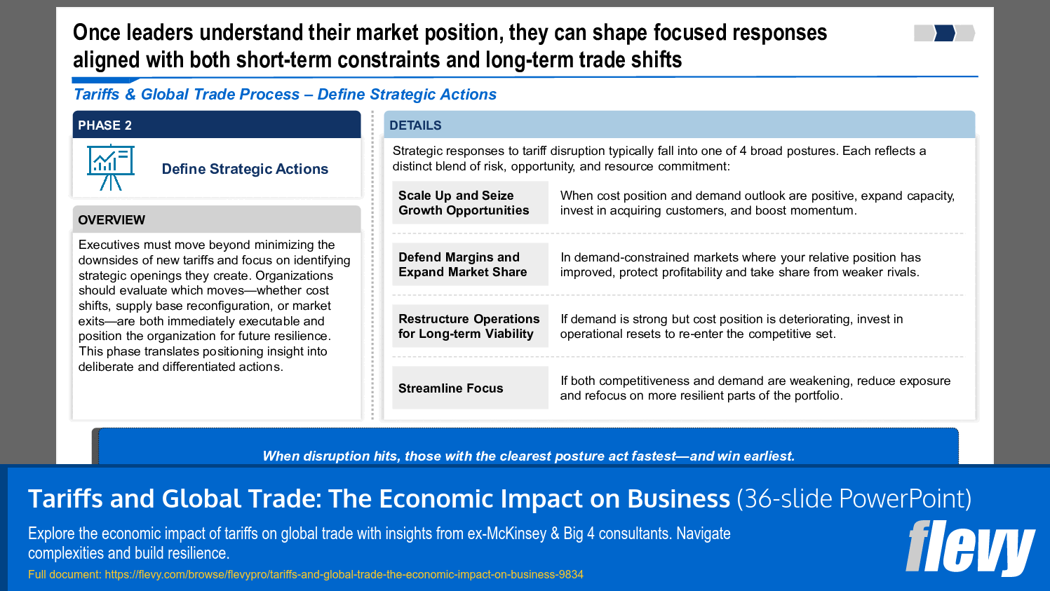 Strategic Response Framework for Tariff Disruption Management