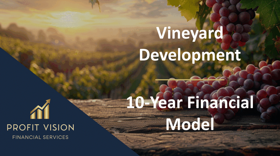 Vineyard Development – 10 Year Financial Model (Excel template (XLSX)) Preview Image