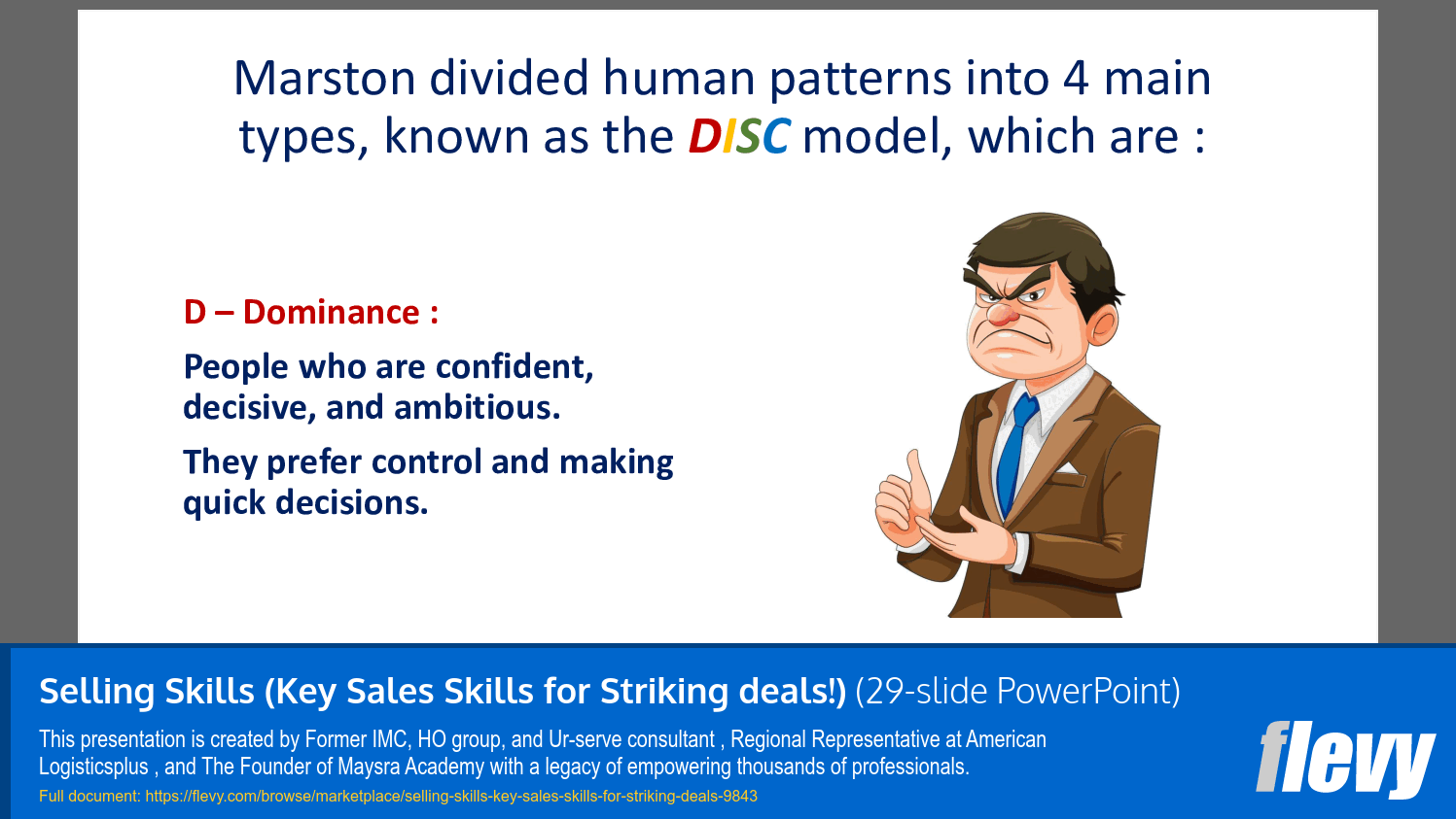 Selling Skills (Key Sales Skills for Striking Deals) (29-slide PPT PowerPoint presentation slide deck (PPTX)) Preview Image