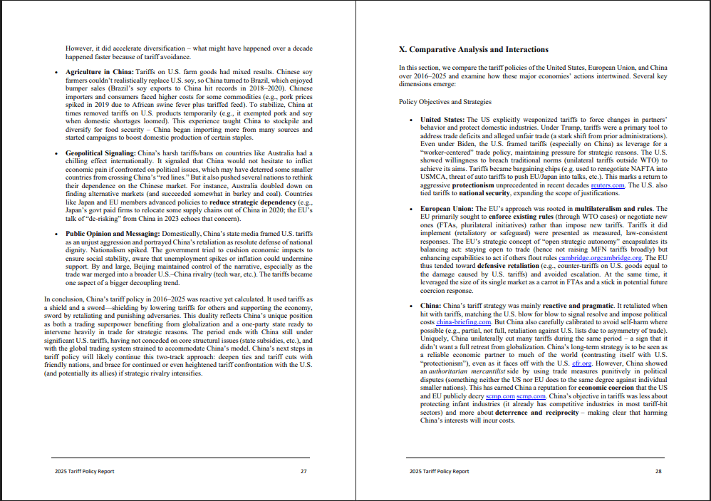 Tariff Policy Report: Strategic Trends & Trade Impacts, 2025 (0-page PDF document) Preview Image