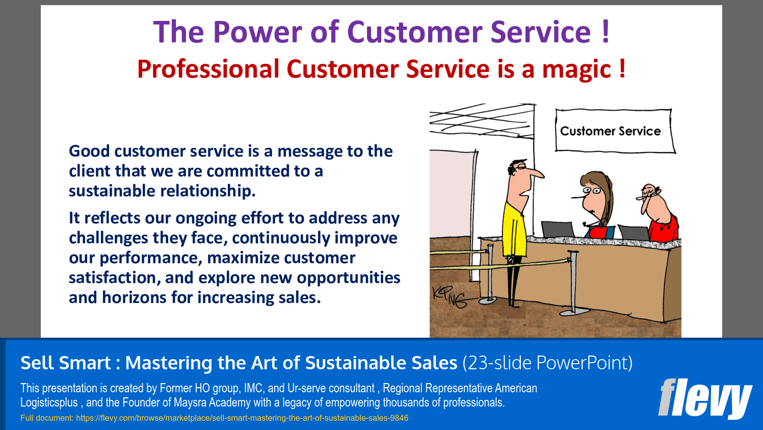Sell Smart: Mastering the Art of Sustainable Sales (23-slide PPT PowerPoint presentation slide deck (PPTX)) Preview Image