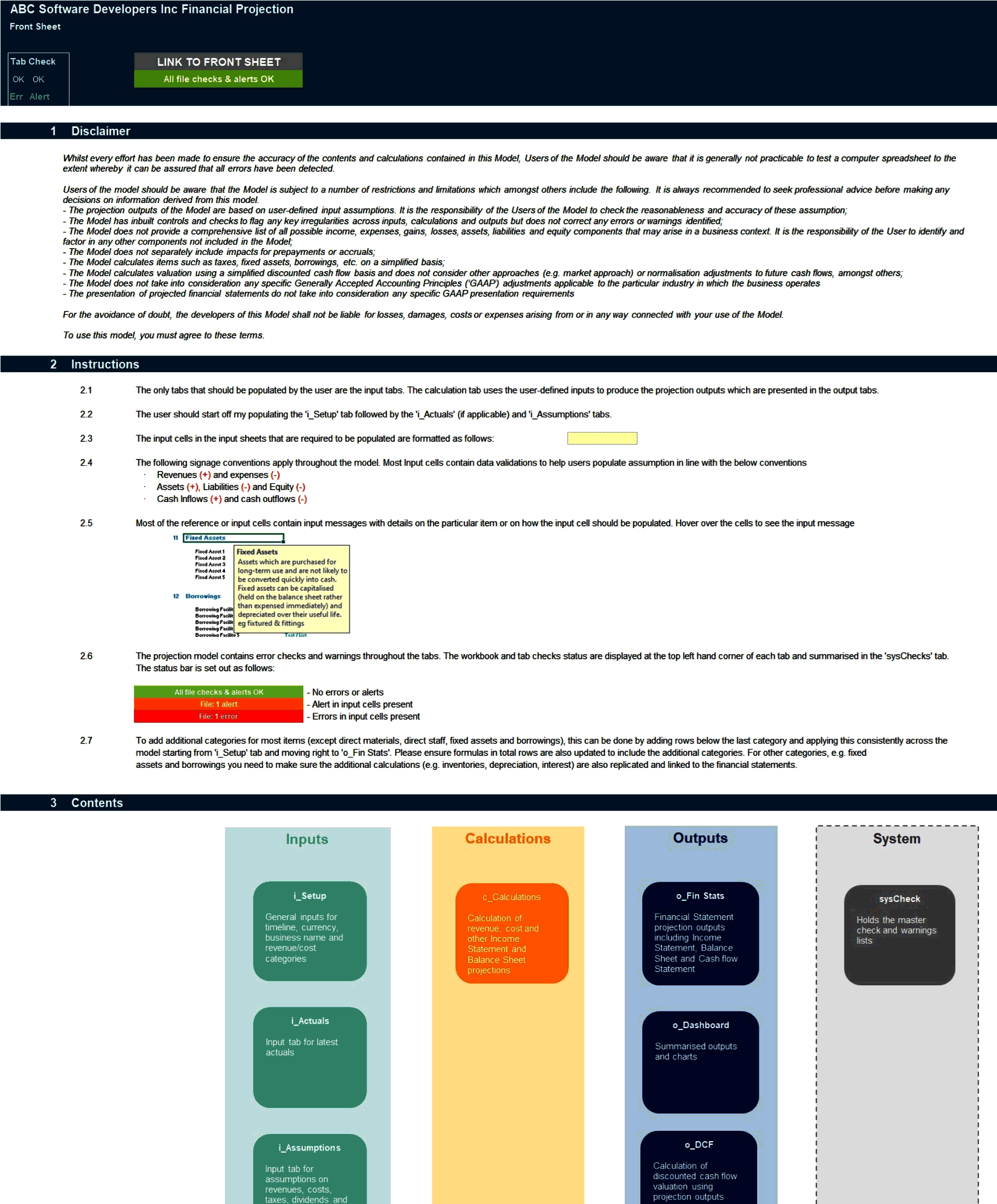 Software Development Business 5-Year Financial Model (Excel template (XLSX)) Preview Image
