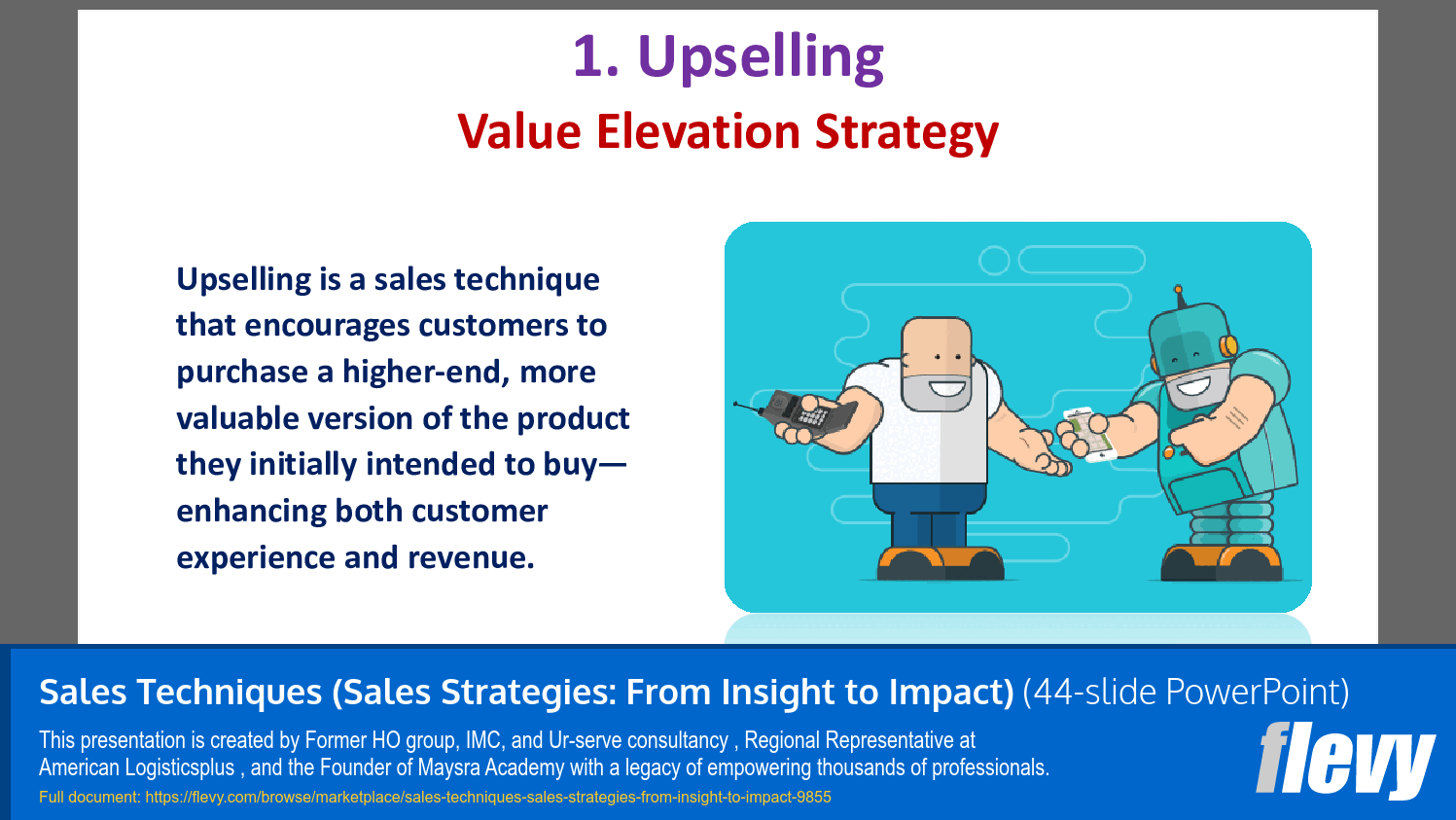 Sales Techniques (Sales Strategies: From Insight to Impact) (44-slide PPT PowerPoint presentation slide deck (PPTX)) Preview Image