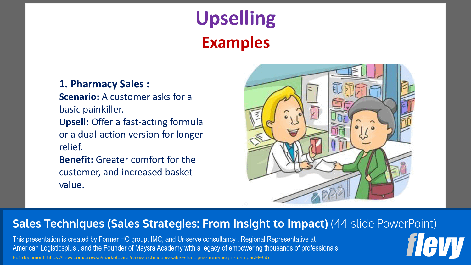 Sales Techniques (Sales Strategies: From Insight to Impact) (44-slide PPT PowerPoint presentation slide deck (PPTX)) Preview Image