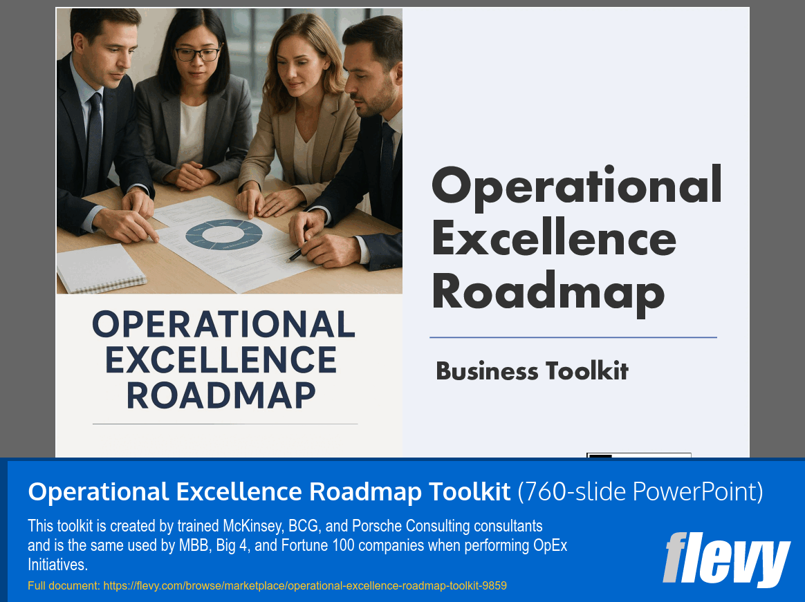 Operational Excellence Roadmap Toolkit (760-slide PPT PowerPoint presentation slide deck (PPTX)) Preview Image