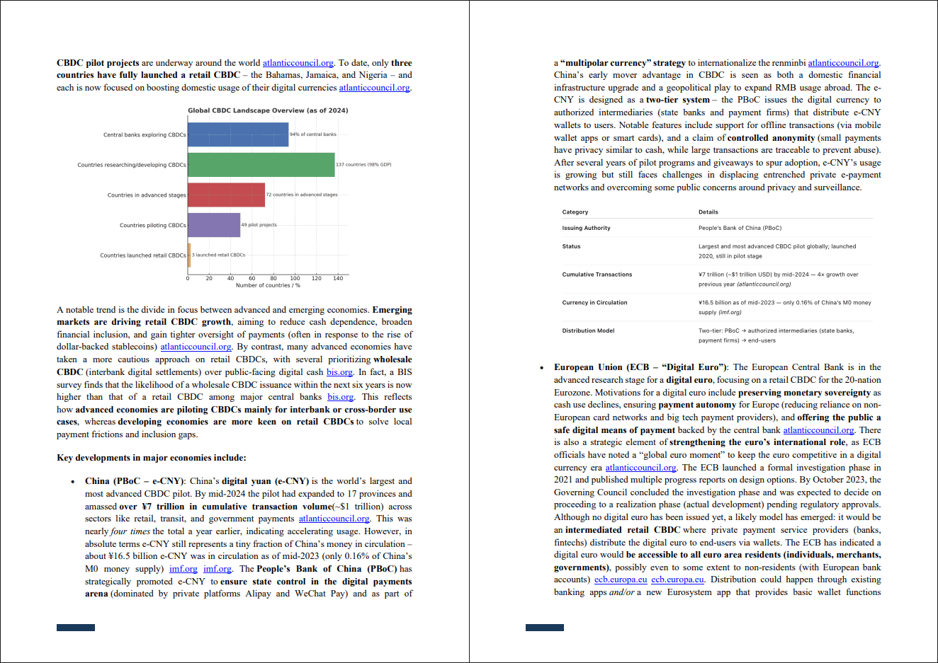 Central Banking Digital Currencies (CBDCs) (0-page PDF document) Preview Image