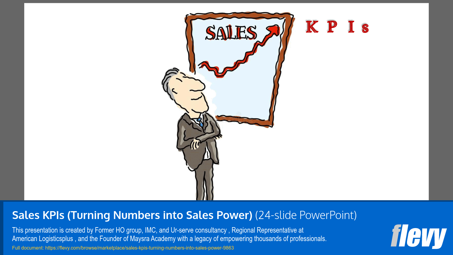 Sales KPIs (Turning Numbers into Sales Power) (24-slide PPT PowerPoint presentation slide deck (PPTX)) Preview Image