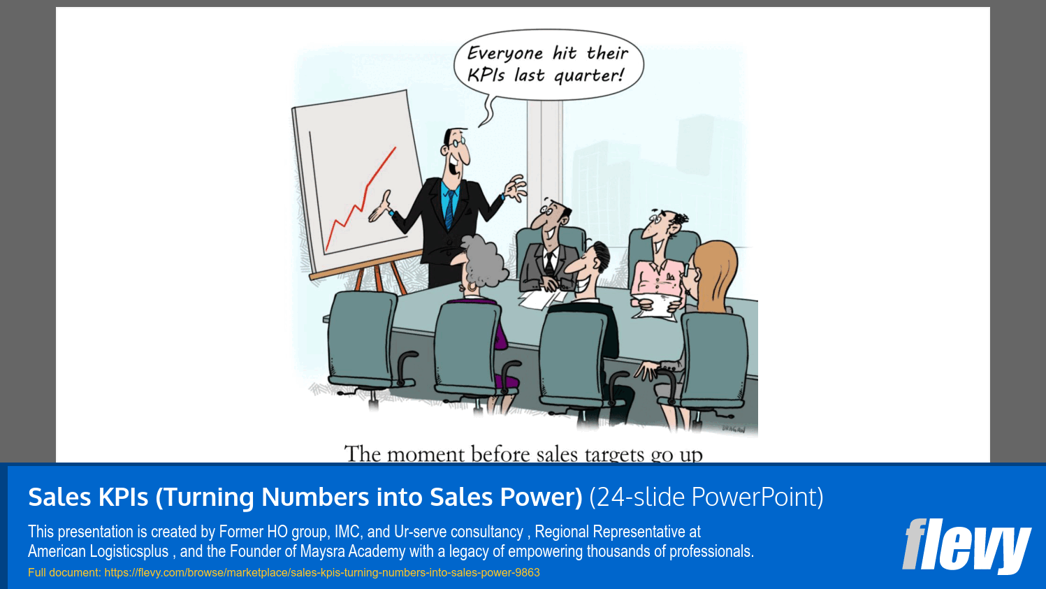Sales KPIs (Turning Numbers into Sales Power) (24-slide PPT PowerPoint presentation slide deck (PPTX)) Preview Image