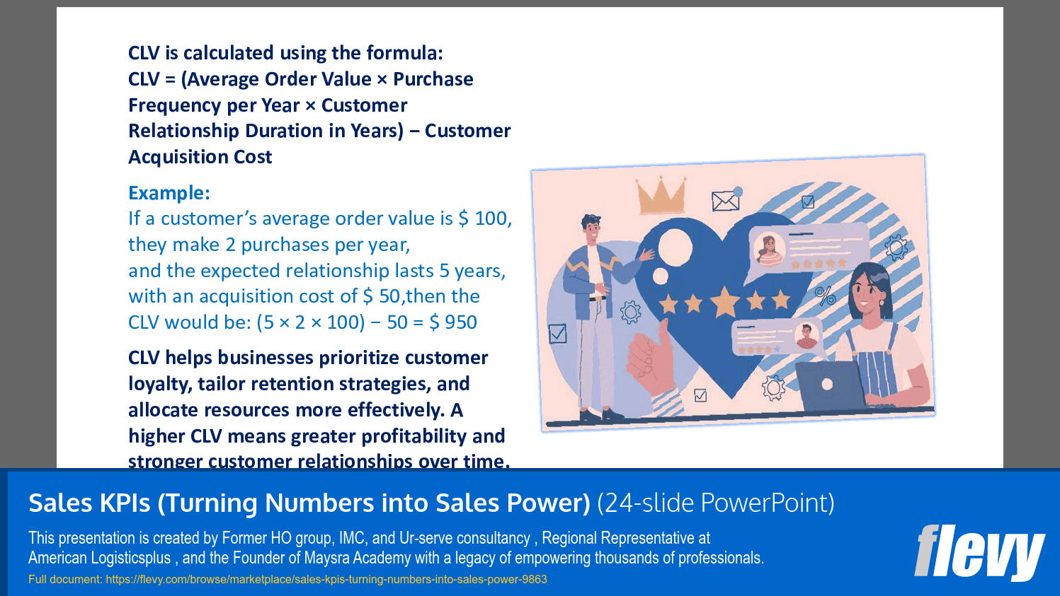 Sales KPIs (Turning Numbers into Sales Power) (24-slide PPT PowerPoint presentation slide deck (PPTX)) Preview Image