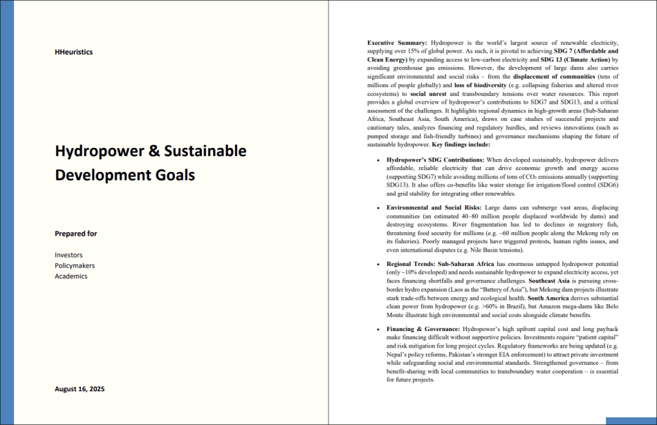 Hydropower and Sustainable Development Goals (33-page PDF document) Preview Image