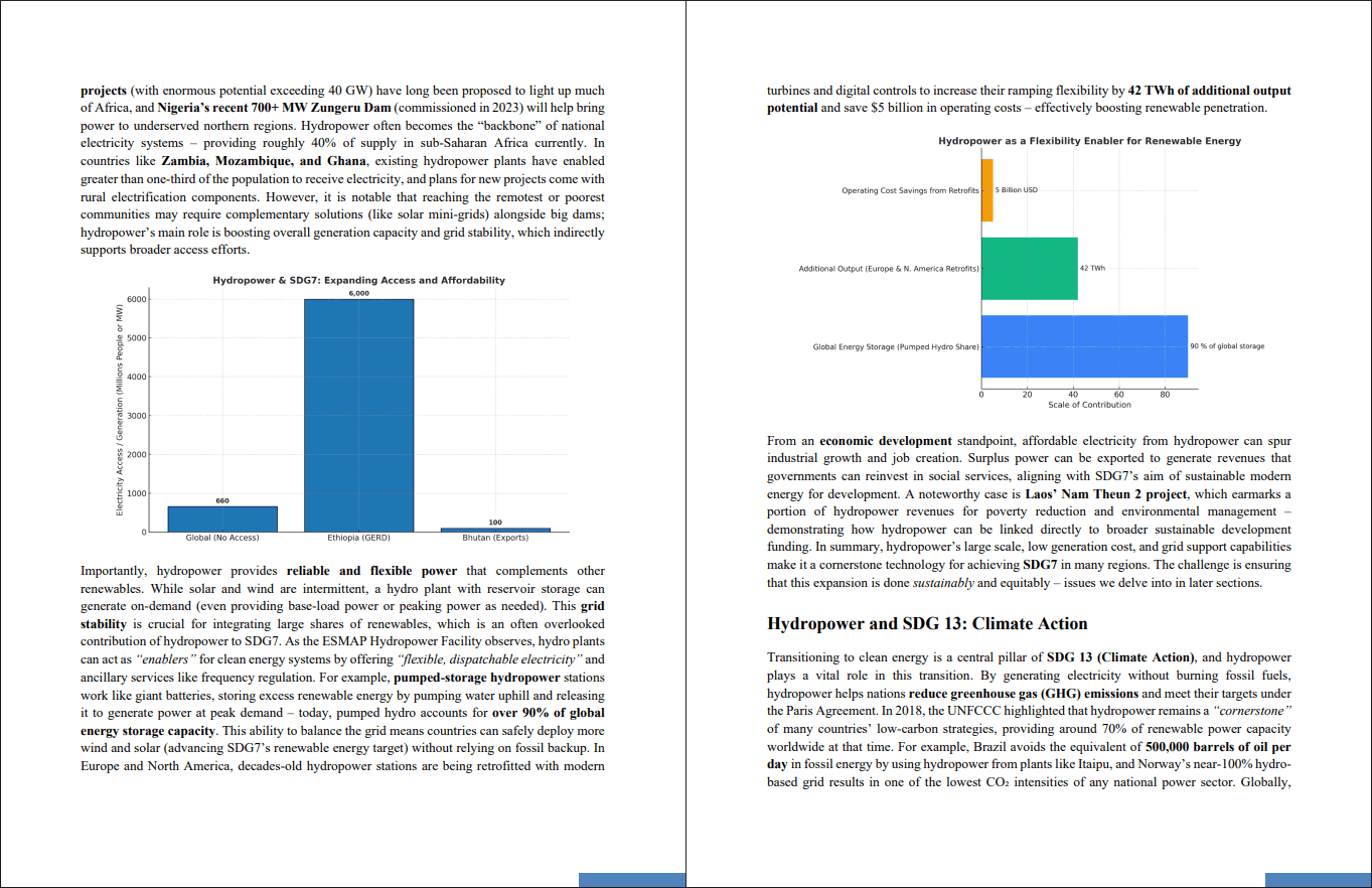 Hydropower and Sustainable Development Goals (33-page PDF document) Preview Image