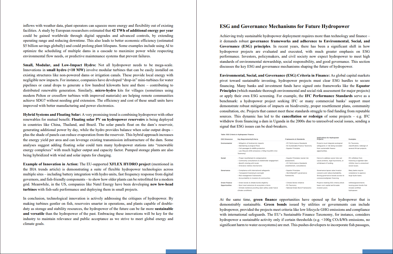 Hydropower and Sustainable Development Goals (33-page PDF document) Preview Image