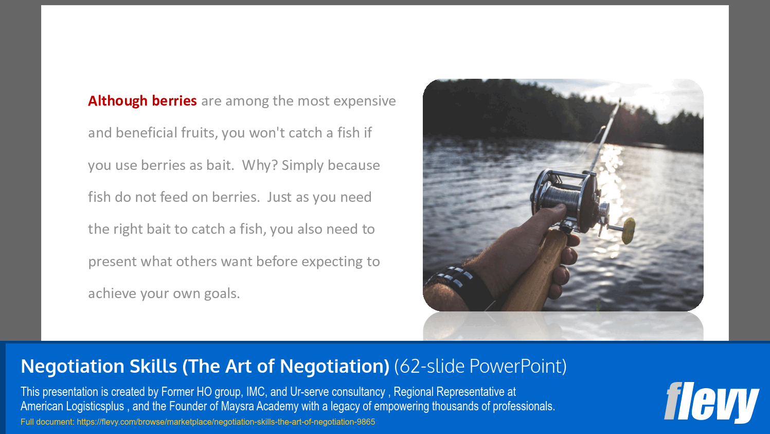 Negotiation Skills (The Art of Negotiation) (62-slide PPT PowerPoint presentation slide deck (PPTX)) Preview Image