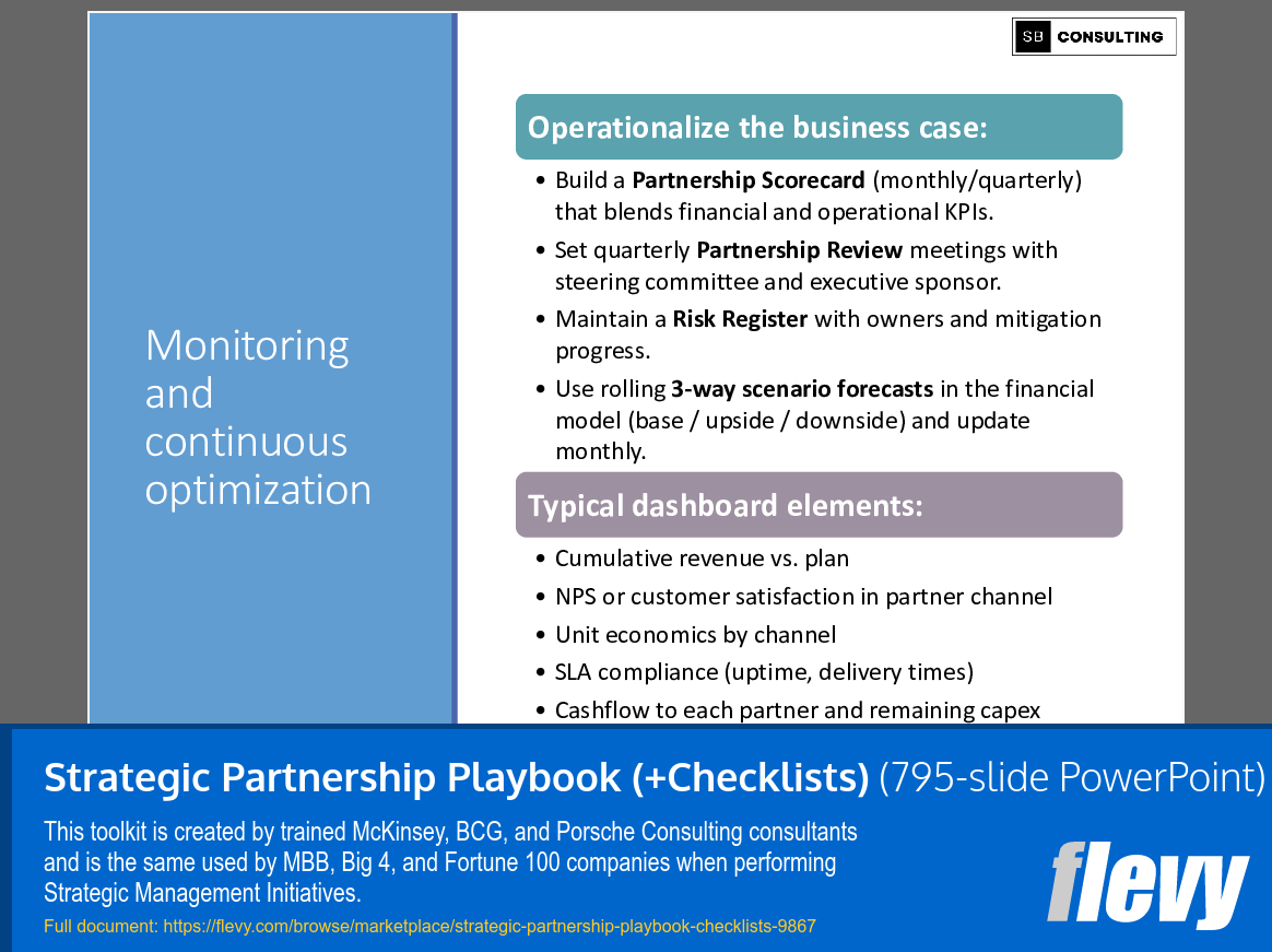 Strategic Partnership Playbook (+Checklists) (795-slide PPT PowerPoint presentation slide deck (PPTX)) Preview Image
