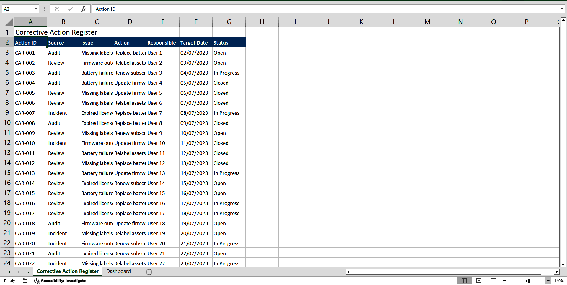 Asset Management Toolkit (ISO 20000:2018, ITIL Compliance) (Excel template (XLSX)) Preview Image