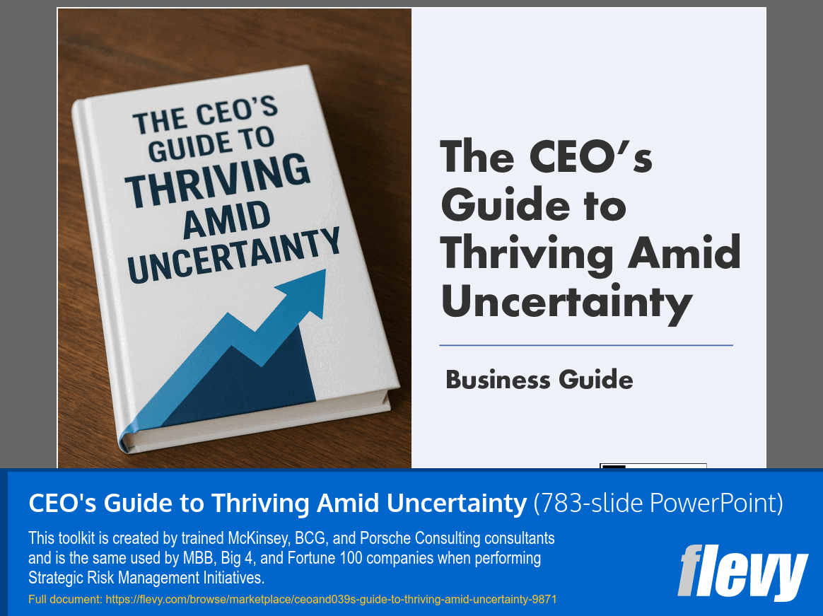CEO's Guide to Thriving Amid Uncertainty (783-slide PPT PowerPoint presentation slide deck (PPTX)) Preview Image