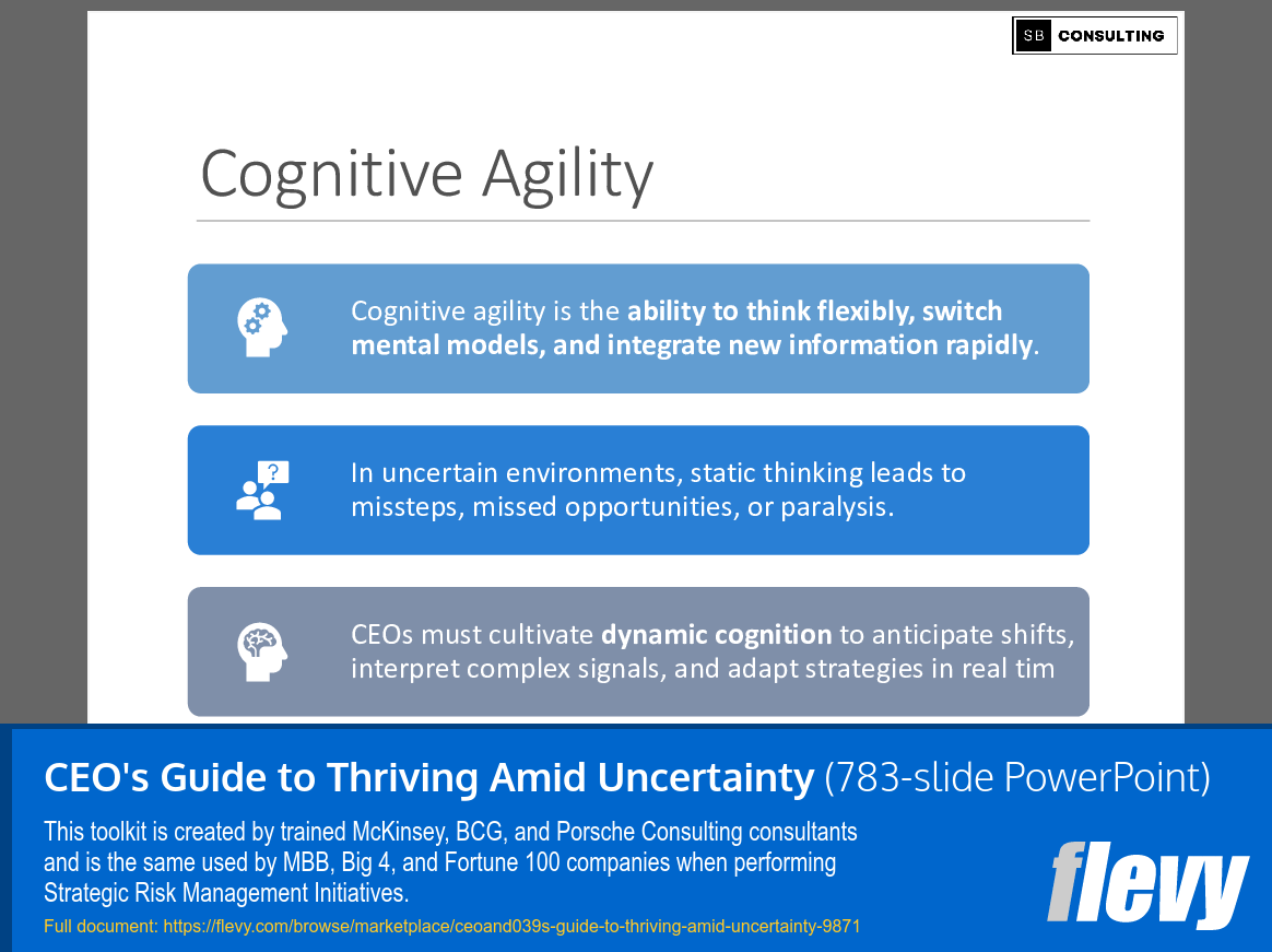 CEO's Guide to Thriving Amid Uncertainty (783-slide PPT PowerPoint presentation slide deck (PPTX)) Preview Image