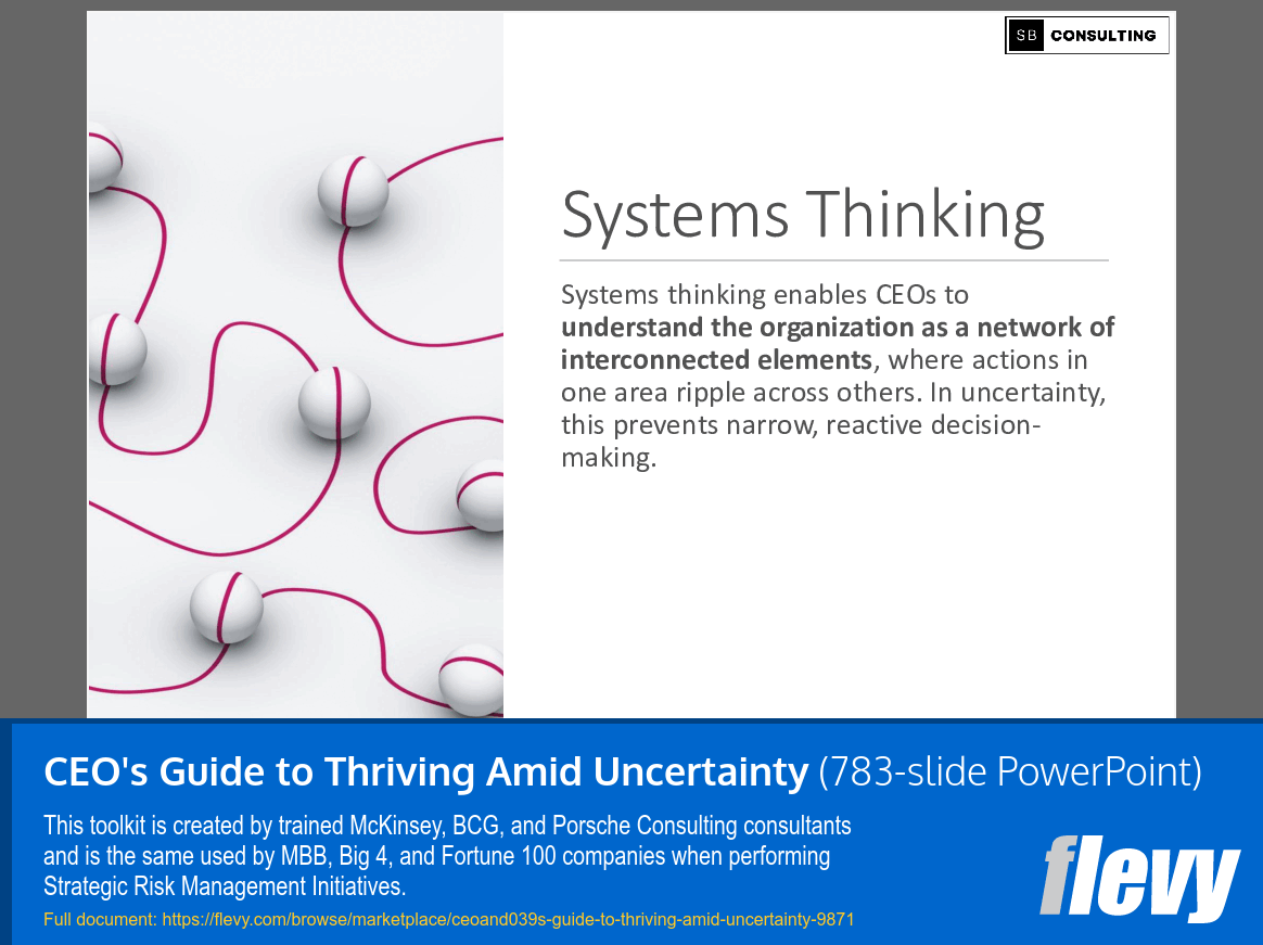 CEO's Guide to Thriving Amid Uncertainty (783-slide PPT PowerPoint presentation slide deck (PPTX)) Preview Image