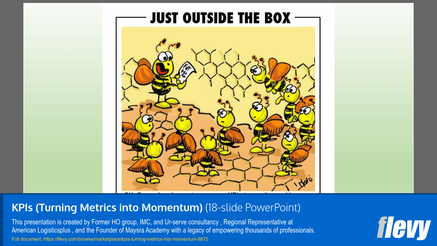 KPIs (Turning Metrics into Momentum) (18-slide PPT PowerPoint presentation slide deck (PPTX)) Preview Image