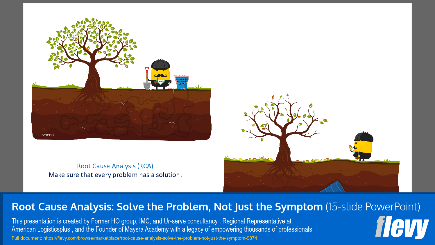 Root Cause Analysis: Solve the Problem, Not Just the Symptom (15-slide PPT PowerPoint presentation slide deck (PPTX)) Preview Image