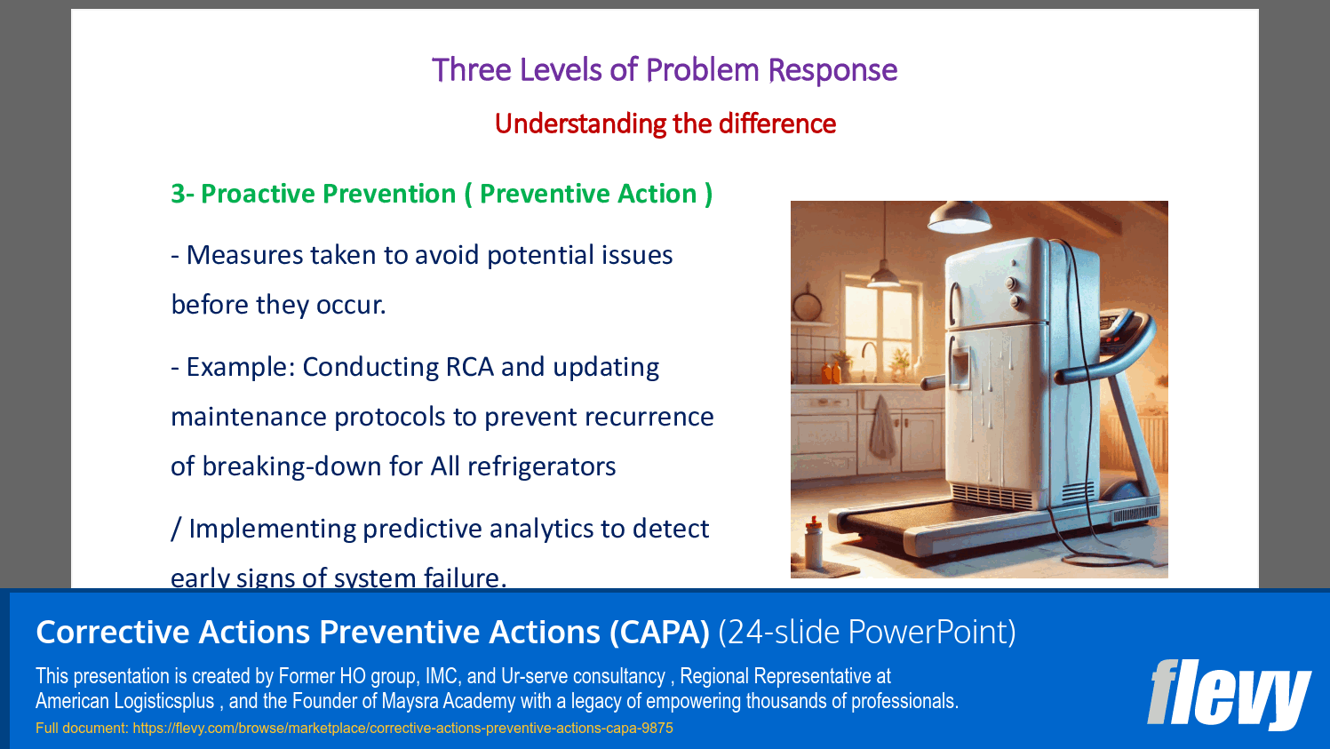 Corrective Actions Preventive Actions (CAPA) (24-slide PPT PowerPoint presentation slide deck (PPTX)) Preview Image
