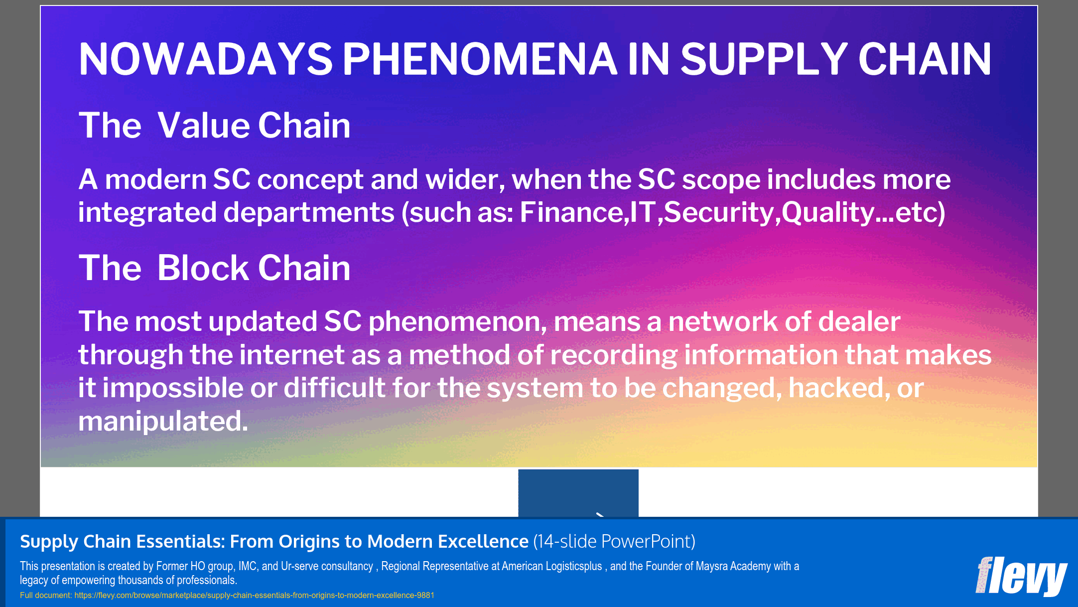 Supply Chain Essentials: From Origins to Modern Excellence (14-slide PPT PowerPoint presentation slide deck (PPTX)) Preview Image