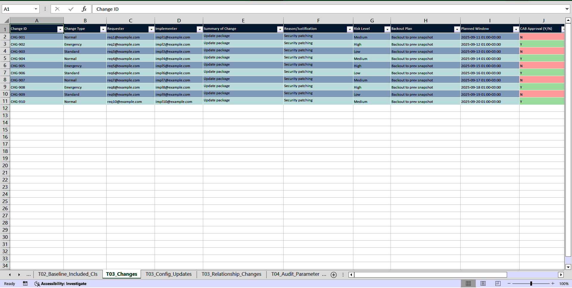 Configuration Management Toolkit (ISO/IEC 20000:2018 & ITIL) (Excel template (XLSX)) Preview Image