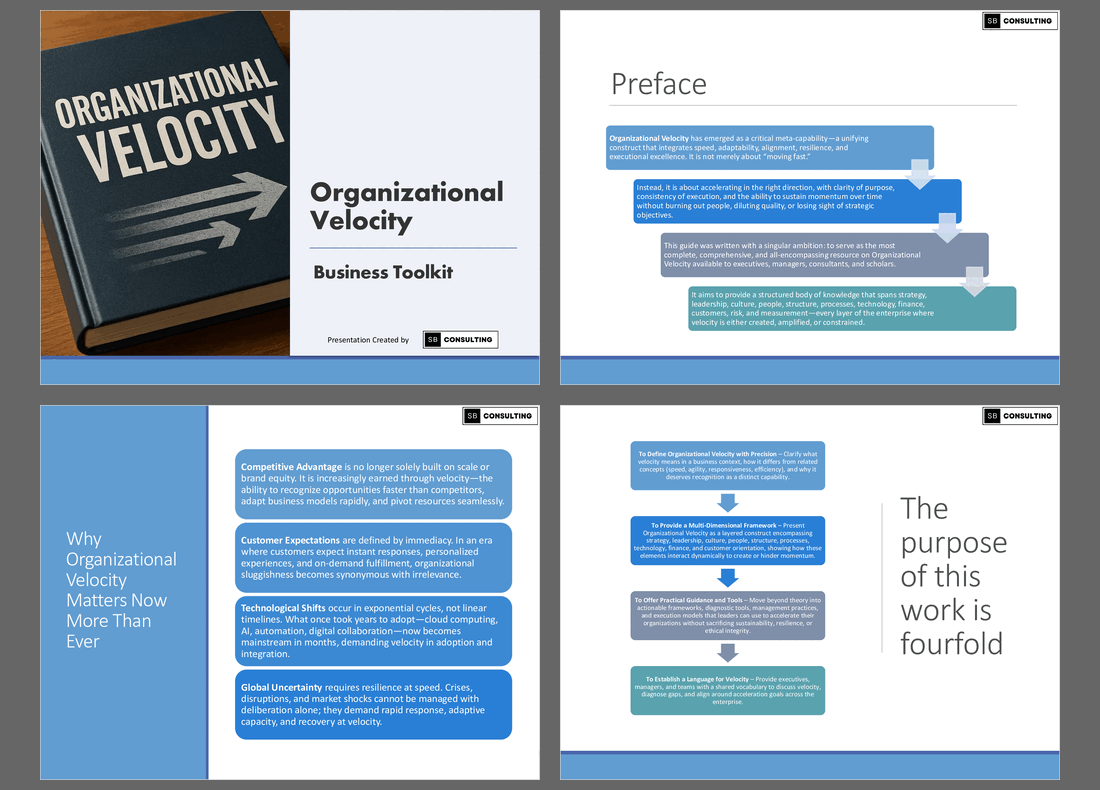 Organizational Velocity Toolkit (+Checklists) (883-slide PPT PowerPoint presentation slide deck (PPTX)) Preview Image
