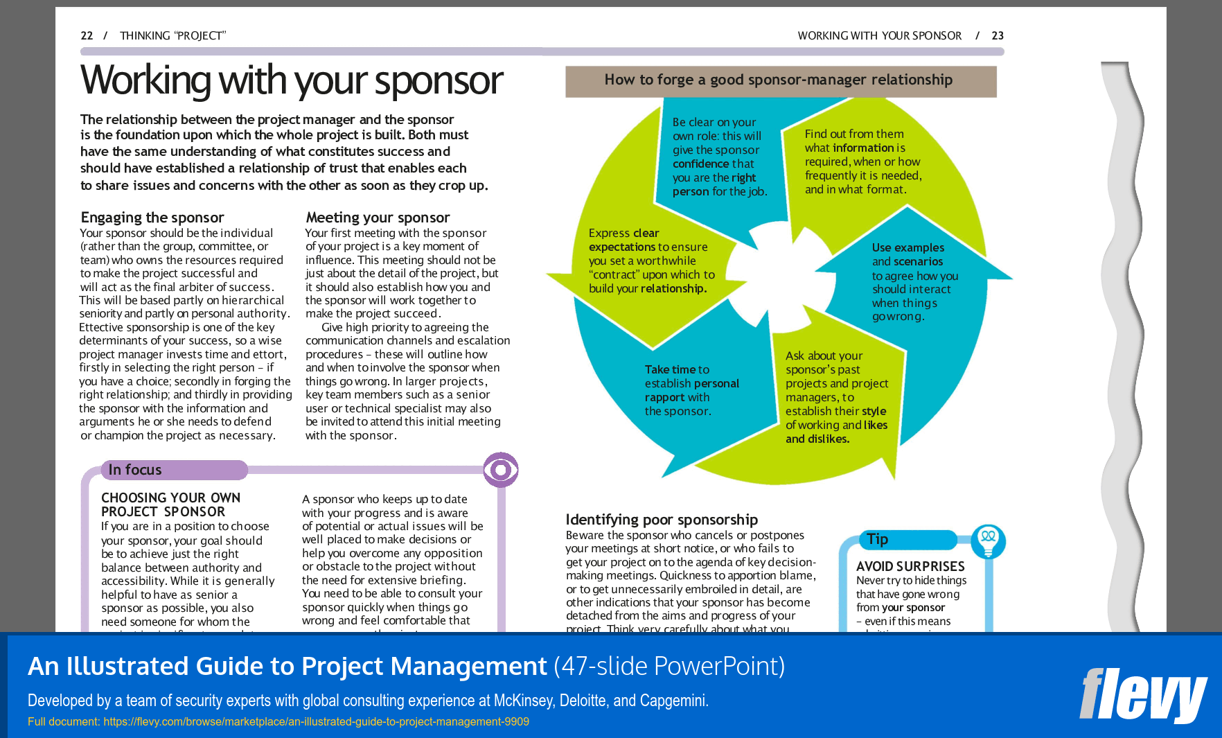 Illustrated Guide to Project Management (47-slide PPT PowerPoint presentation slide deck (PPTX)) Preview Image