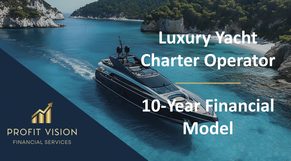 Luxury Yacht Charter Operator – 10 Year Financial Model (Excel template (XLSX)) Preview Image