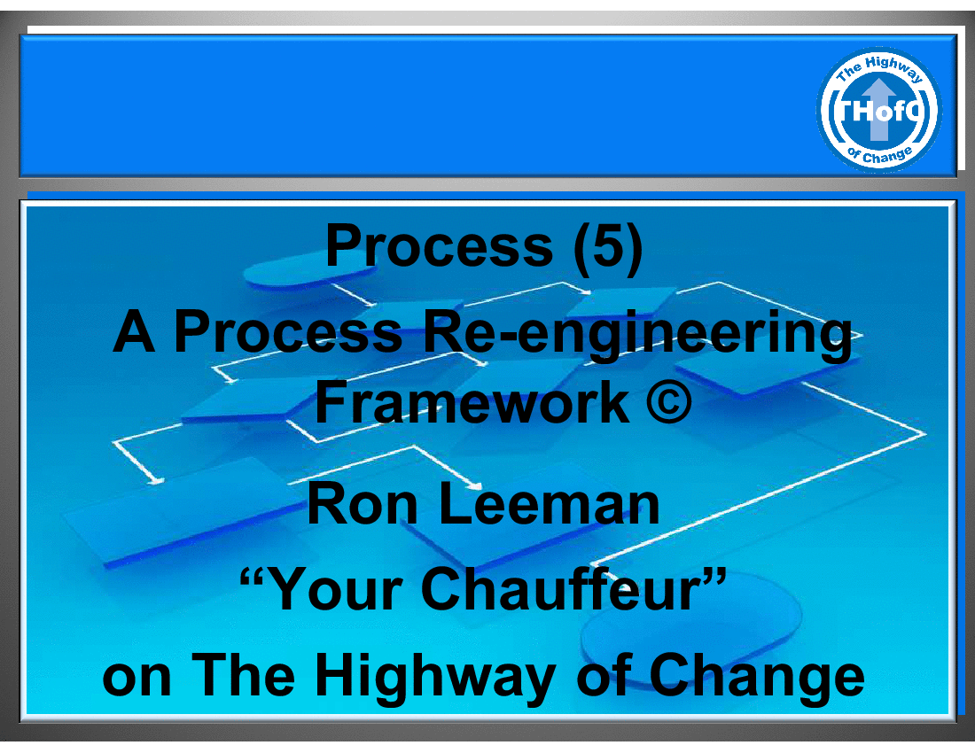 Process (5) - A Process Re-engineering Framework