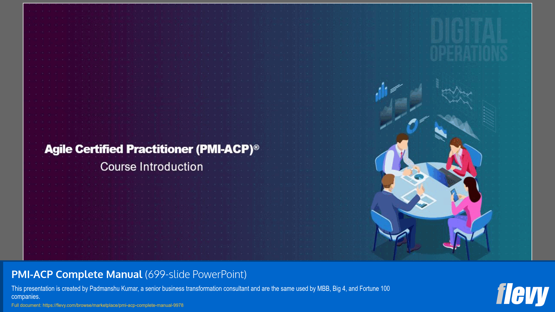 PMI-ACP Complete Manual (699-slide PPT PowerPoint presentation slide deck (PPTX)) Preview Image