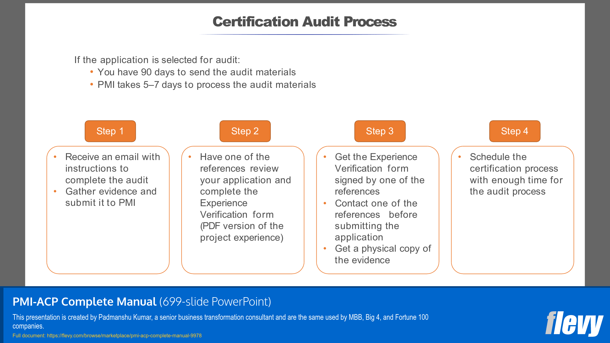 PMI-ACP Complete Manual (699-slide PPT PowerPoint presentation slide deck (PPTX)) Preview Image
