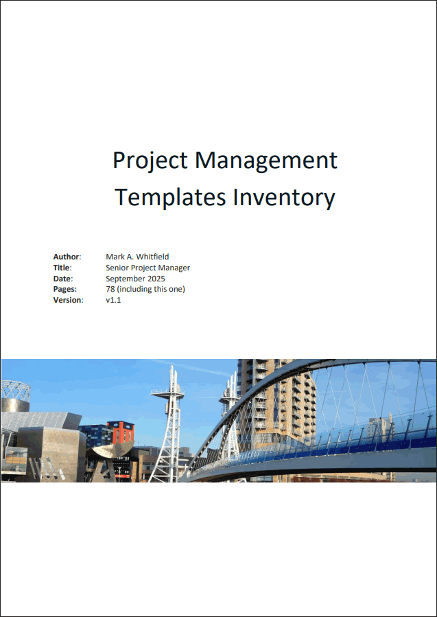 130+ Project Management Templates for both Waterfall & Agile (78-page PDF document) Preview Image