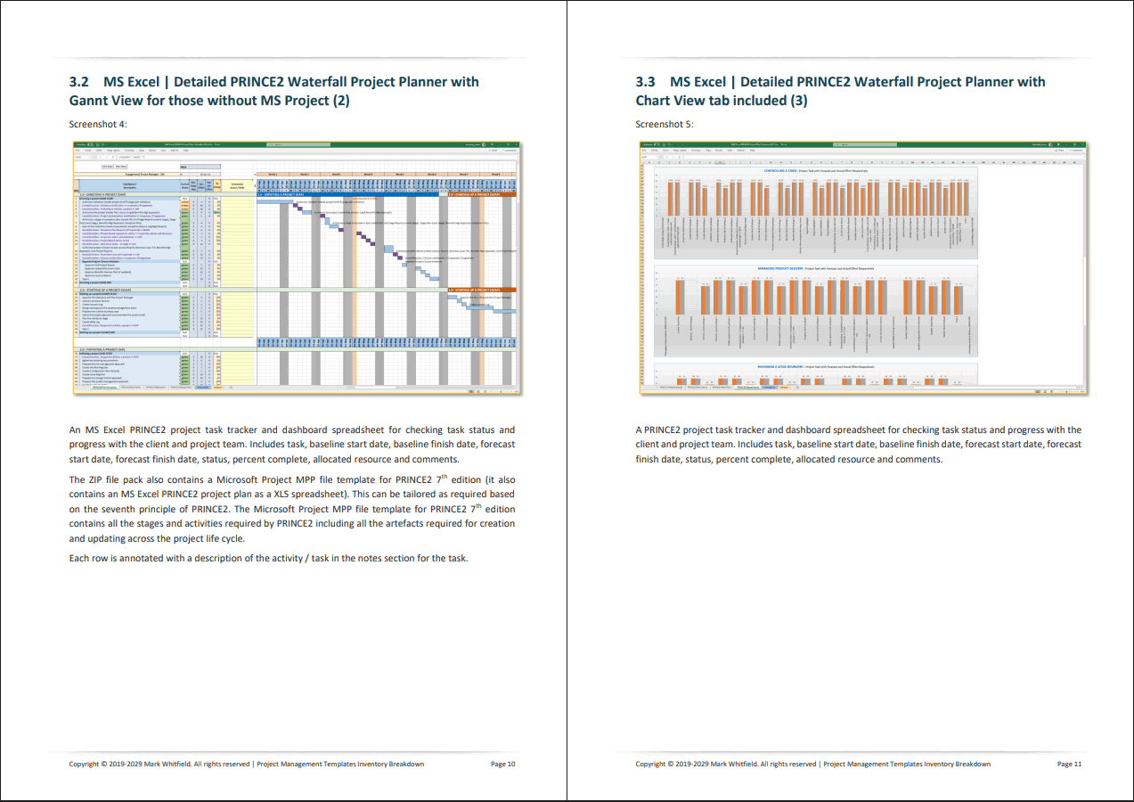130+ Project Management Templates for both Waterfall & Agile (78-page PDF document) Preview Image