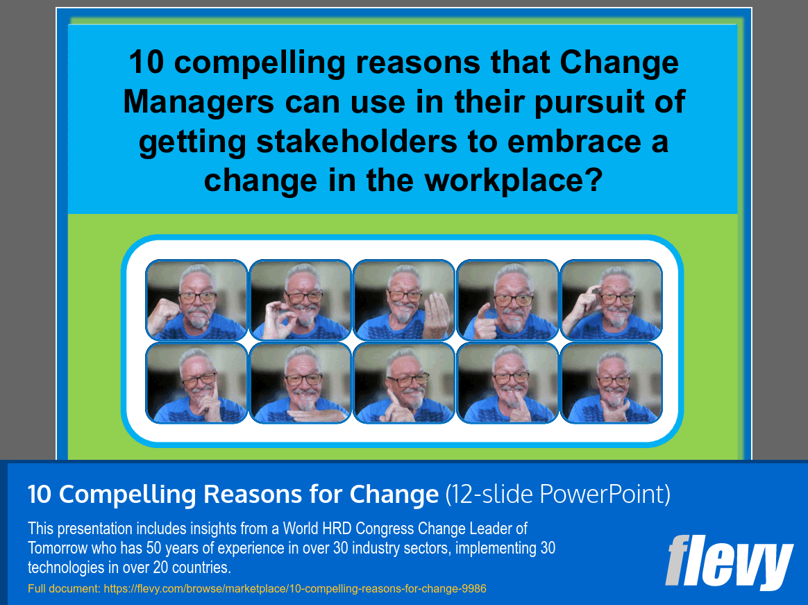 10 Compelling Reasons for Change (12-slide PPT PowerPoint presentation slide deck (PPT)) Preview Image