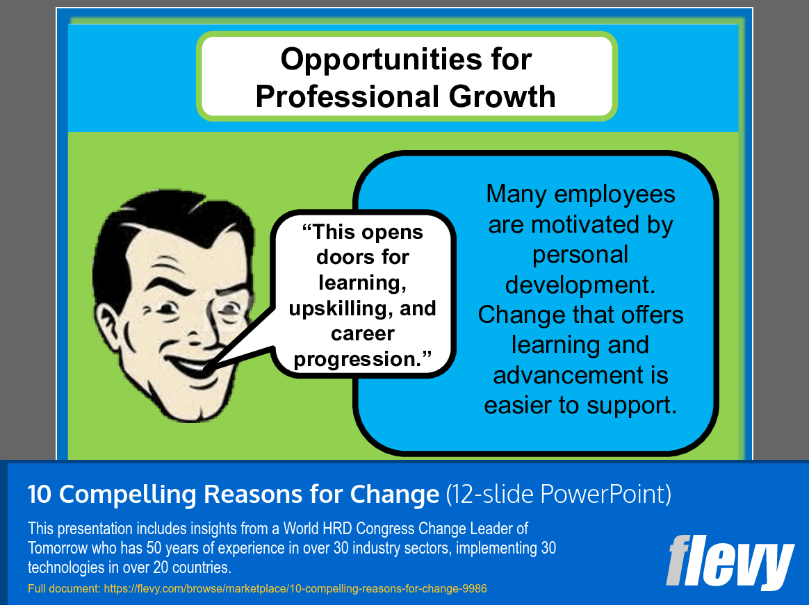 10 Compelling Reasons for Change (12-slide PPT PowerPoint presentation slide deck (PPT)) Preview Image