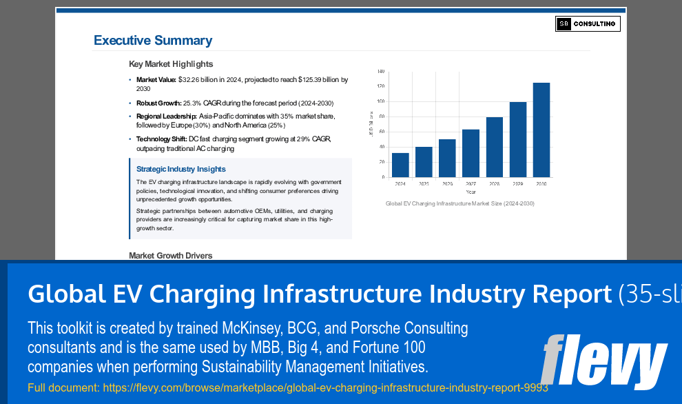 Global EV Charging Infrastructure Industry Report (35-slide PPT PowerPoint presentation slide deck (PPTX)) Preview Image